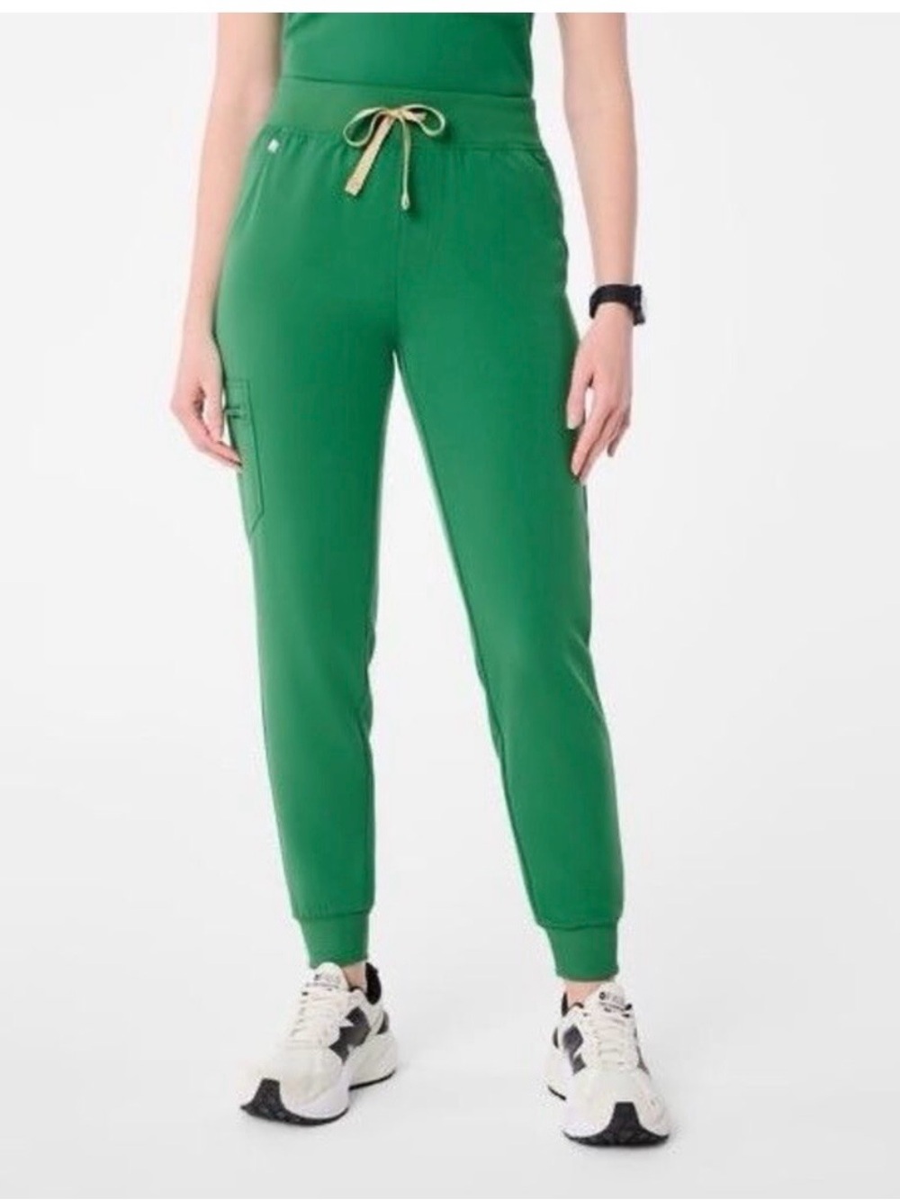 Figs High Waisted Zamora Jogger Scrub Pants Limited Edition Indocyanine Green M